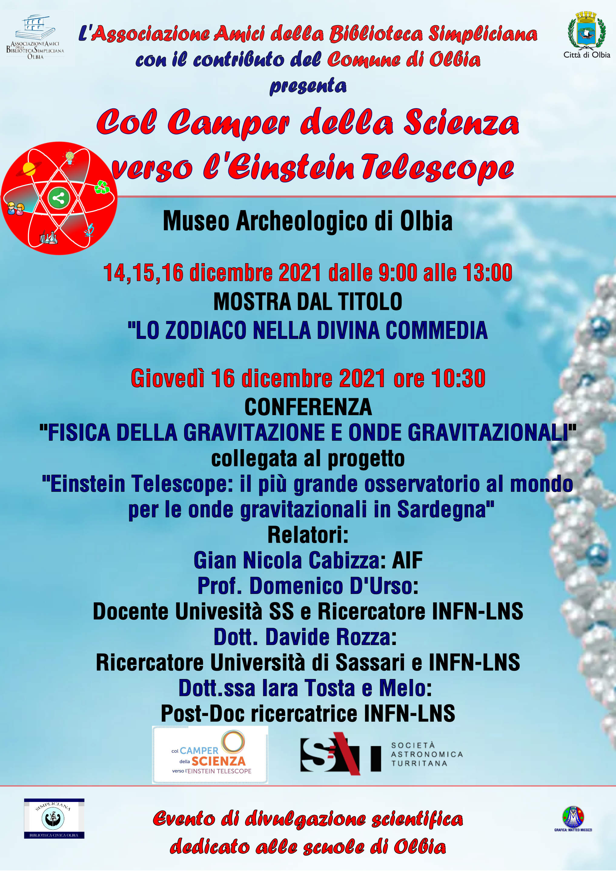 Fisica della gravitazione e onde gravitazionali - Conferenza