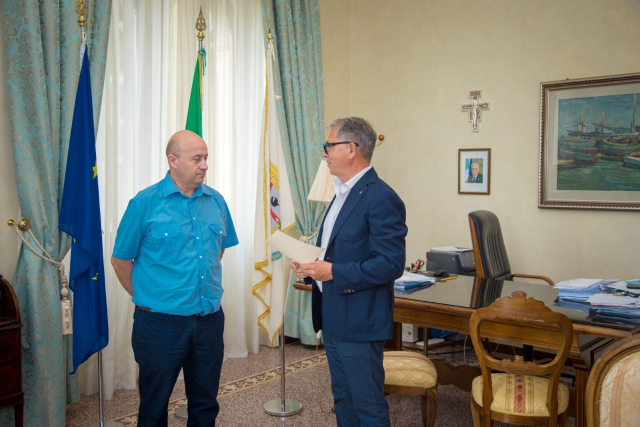 Il sindaco Settimo Nizzi incontra Antonio Dessena