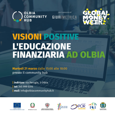 Il Community Hub aderisce alla Global Money Week con un incontro dedicato all’educazione finanziaria