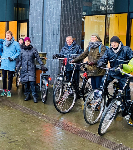 Cyclewalk. il sindaco Settimo Nizzi partecipa al meeting finale di Amsterdam.