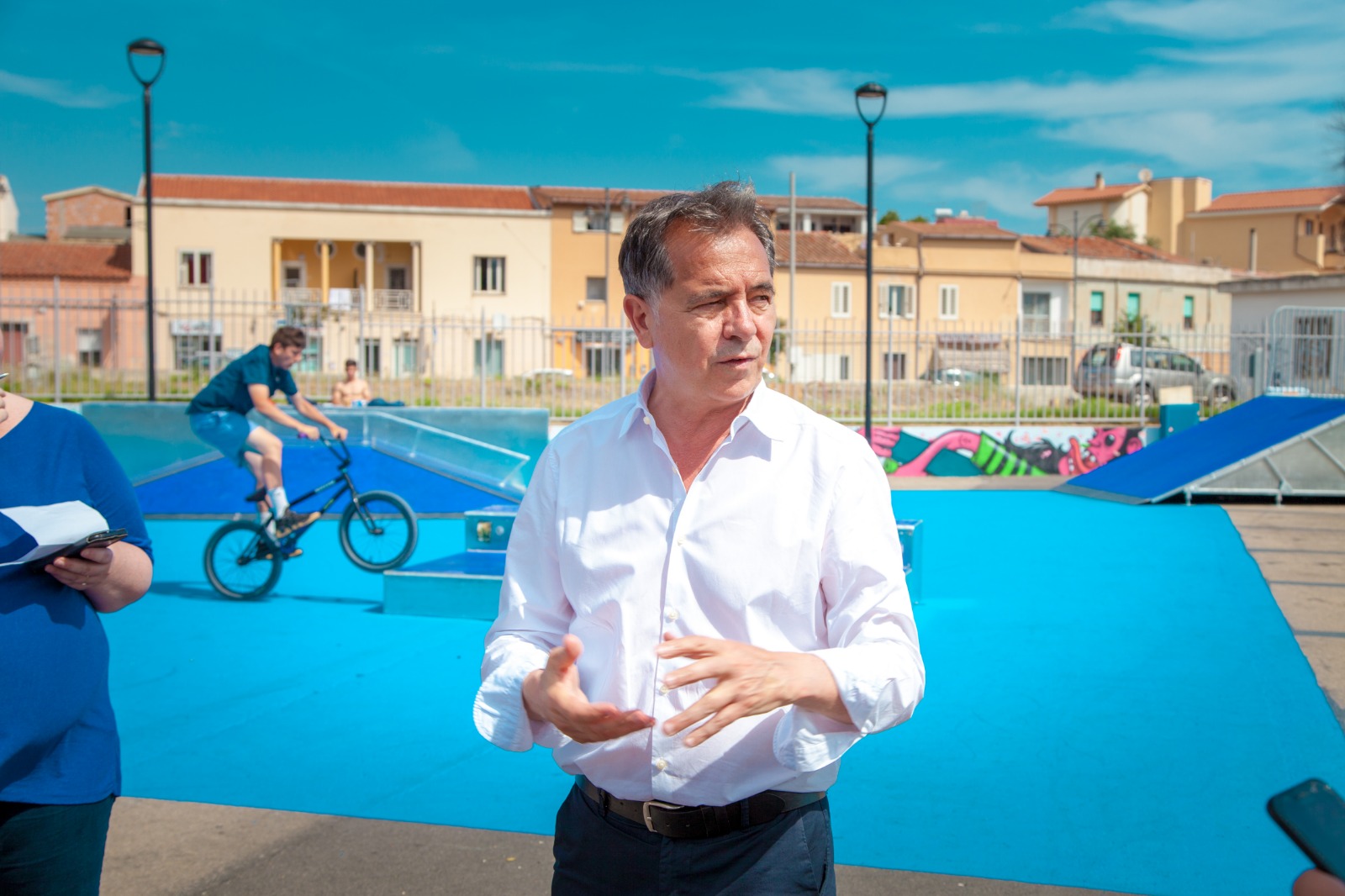 Inaugura il nuovo skate park di Olbia