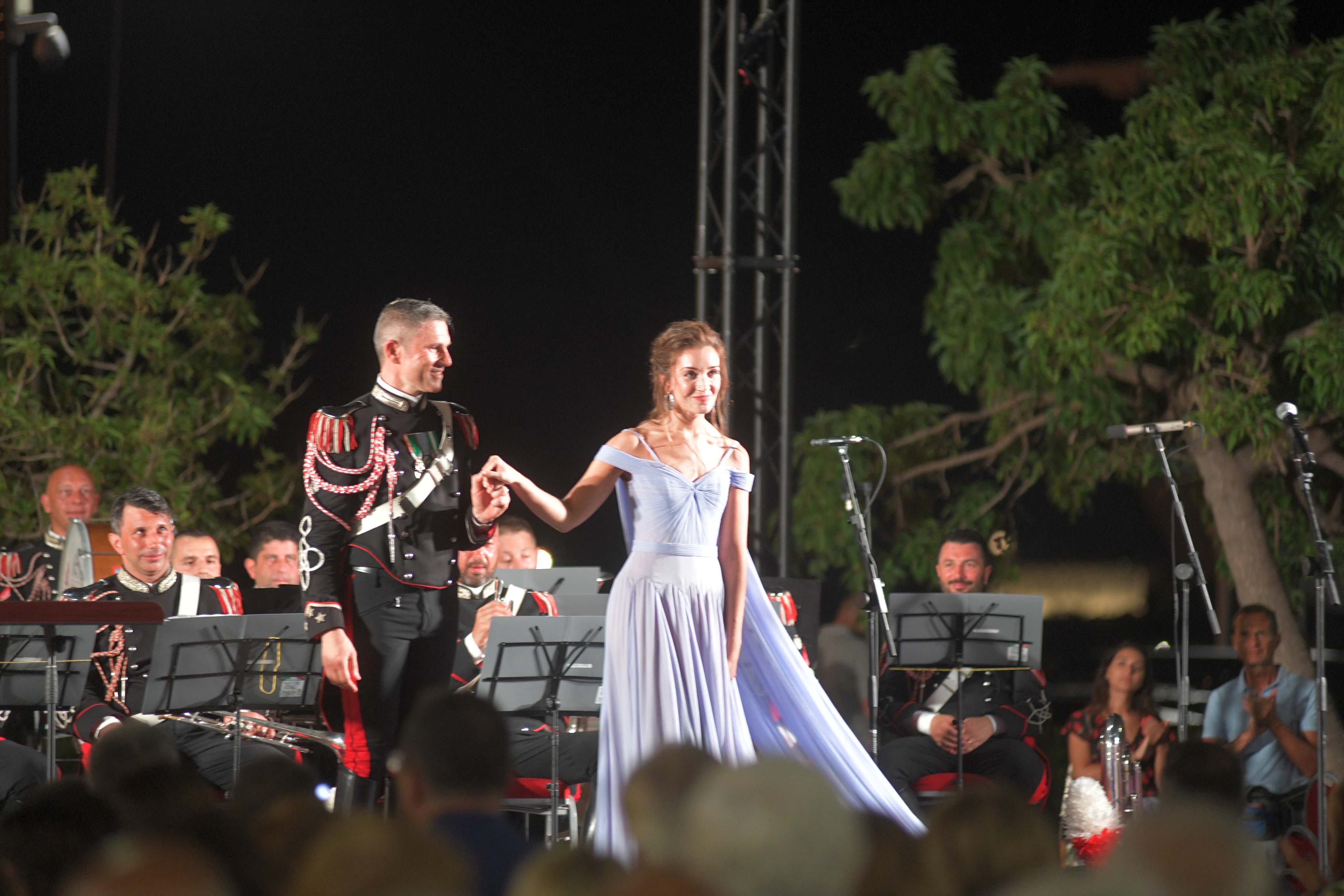 50° Anniversario della Fondazione del Consorzio di Porto Rotondo. Concerto della Fanfara del 4° Reggimento Carabinieri a Cavallo